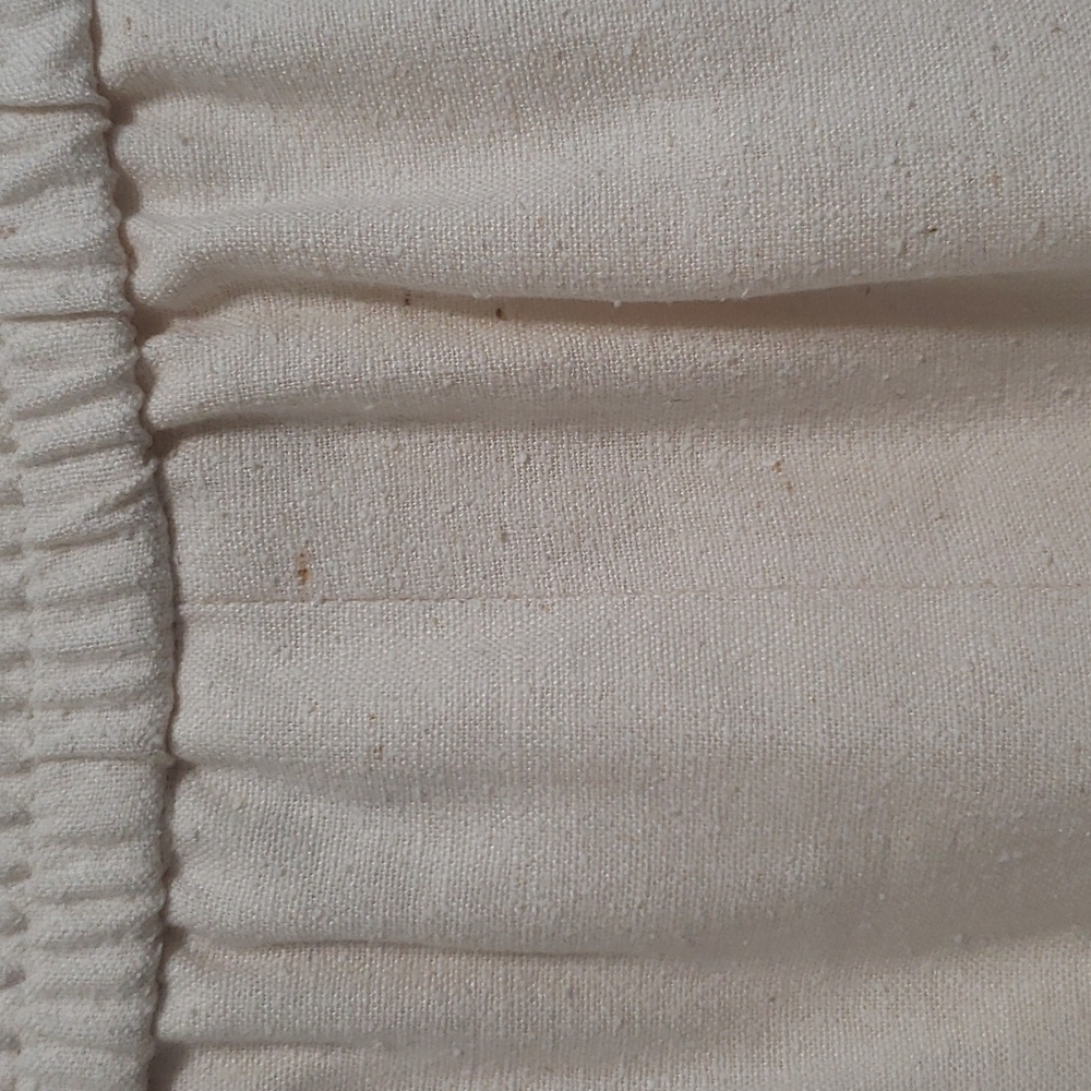 Vintage 90s Georgiou Cream Silk Skirt w/ Pockets - Picture 9 of 12